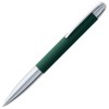 Ручка шариковая, покрытие софт-тач,  зеленая