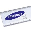 Линейка с игрой "Пятнашки", белая, 155х65х7мм белый