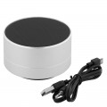 Беспроводная Bluetooth колонка, серебристая