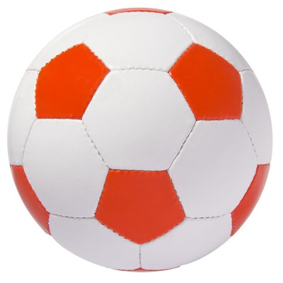 Мяч футбольный, бело-красный, 22 см