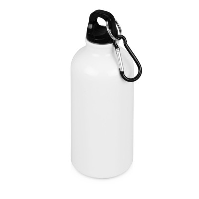 Бутылка для воды с карабином, белая, 350мл
