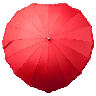 Зонт-трость в виде сердца, 106х98 см, красный