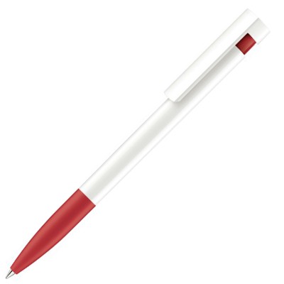 Шариковая ручка "LIBERTY POLISHED BASIC SOFT GRIP" белый/красный 186С