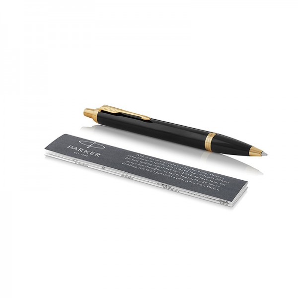 Набор: перьевая и шариковая ручка Parker IM Core Black GT чёрный, золото