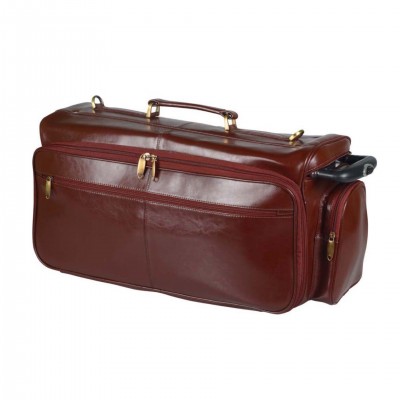 Эксклюзивная сумка-портфель с отделением для персонального компьютера, 53х23х27см, кожа, коричневый