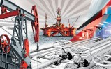"Нефть и газ" Квартальный календарь с микротиснением