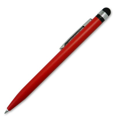 Ручка шариковая со стилусом, красная