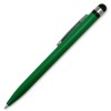 Ручка шариковая со стилусом, зеленая