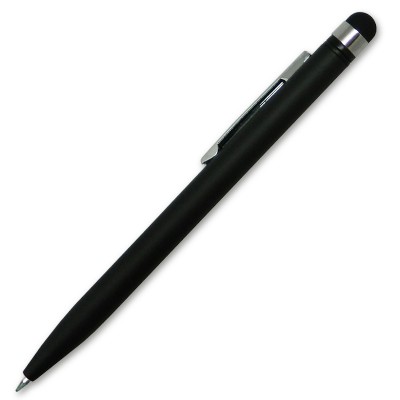 Ручка шариковая со стилусом,  черная