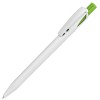 Ручка шариковая TWIN WHITE белый/зеленое яблоко