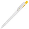 Ручка шариковая TWIN WHITE  белый/желтый