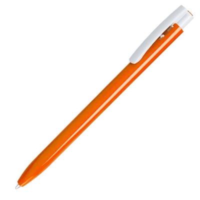Ручка шариковая ELLE, пластик, оранжевый/белый