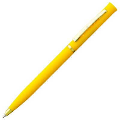 Ручка шариковая, пластик/металл, золотистый/желтый