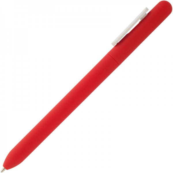 Ручка шариковая Soft Touch красный, белый