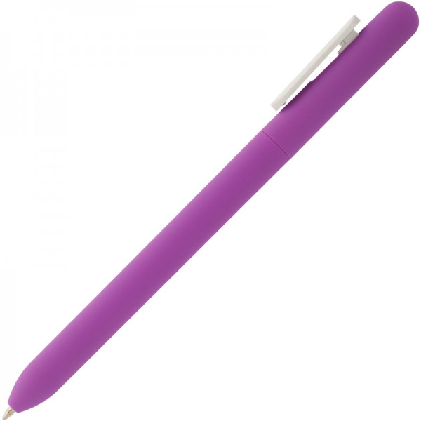 Ручка шариковая Soft Touch фиолетовый, белый