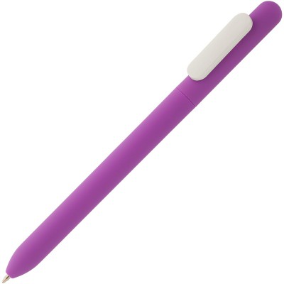 Ручка шариковая Soft Touch фиолетовый, белый
