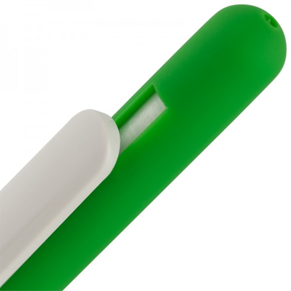 Ручка шариковая Soft Touch зеленый, белый