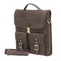 Сумка KLONDIKE 30х35х7см кожа