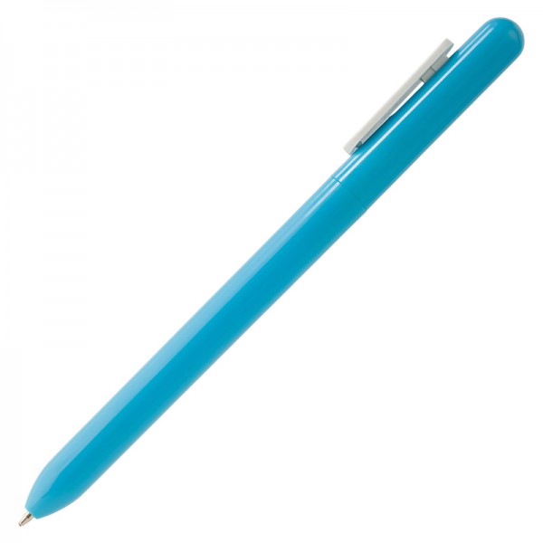 Ручка шариковая Slider голубая с белым