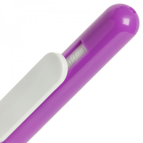 Ручка шариковая Slider фиолетовая с белым