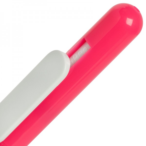 Ручка шариковая Slider розовая с белым