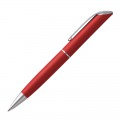 Ручка шариковая, красная, поворотный механизм