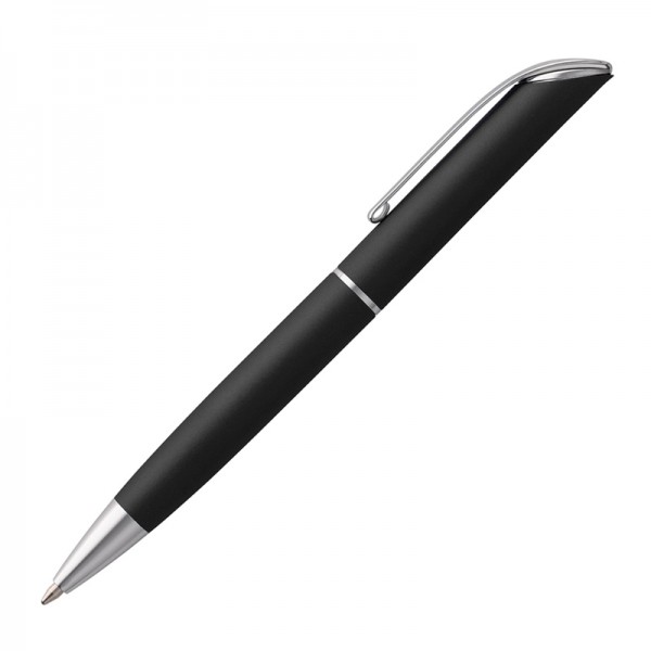 Ручка шариковая, черная, поворотный механизм
