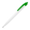 Ручка шариковая белый/зеленый, пластик