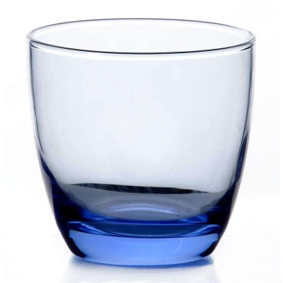 Стакан для виски 370мл стекло голубой