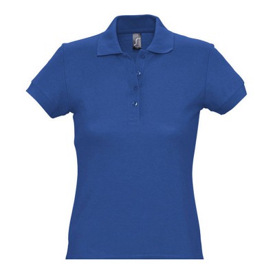 Рубашка-поло женская, 170г/м2, синяя