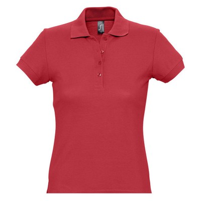 Рубашка-поло женская, 170г/м2, красная
