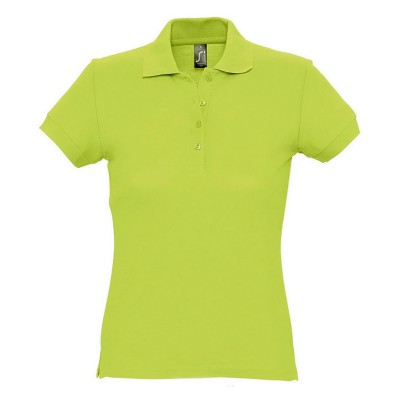 Рубашка-поло женская, 170г/м2, светло-зеленая