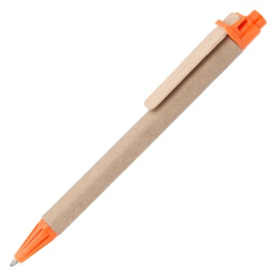 Ручка шариковая,  оранжевая