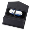Подарочная коробка для флешки, 11х4,5х4см., картон, темно-синий