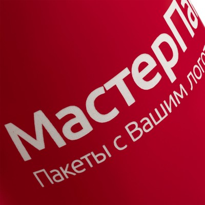 Кружка 340 мл c покрытием софт-тач,  ярко-красная