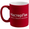 Кружка 340 мл c покрытием софт-тач,  ярко-красная