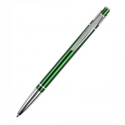 Ручка шариковая, металл, темно-зеленый