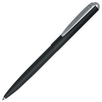 Ручка шариковая, металл, черный/хром