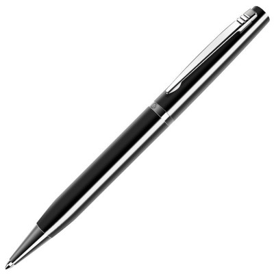 Ручка шариковая, металл, 10х135мм, черный/хром