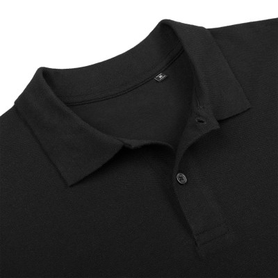 Рубашка поло мужская из органического хлопка 170г/м² черная