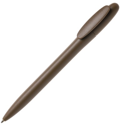 Ручка шариковая, пластик, коричневая