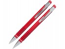Набор: ручка шариковая и механический карандаш, металл, красный