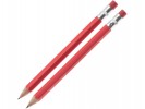 Набор: ручка и карандаш, дерево/металл, красный