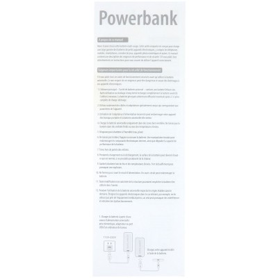 Зарядное устройство 4000 mAh 11,3х6,6х0,6см оранжевый