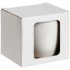 Коробка для кружки с окном 11,2х9,4х10,7см белая