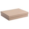 Коробка крышка-дно 25,5х20,3х5,3см переплетный картон коричневый