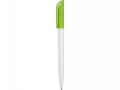 Ручка шариковая Каролина двухцветная белый/зеленое яблоко