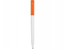 Ручка шариковая Каролина двухцветная белый/оранжевый