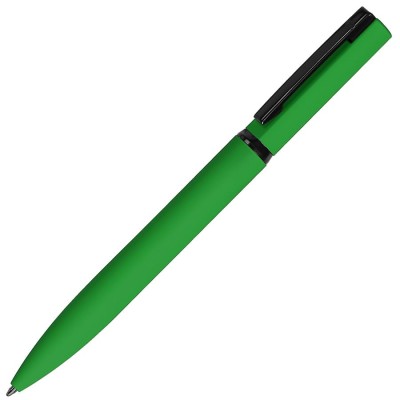 Ручка шариковая, покрытие софт-тач, металл, зеленый