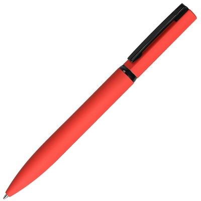 Ручка шариковая, покрытие софт-тач, металл, красный